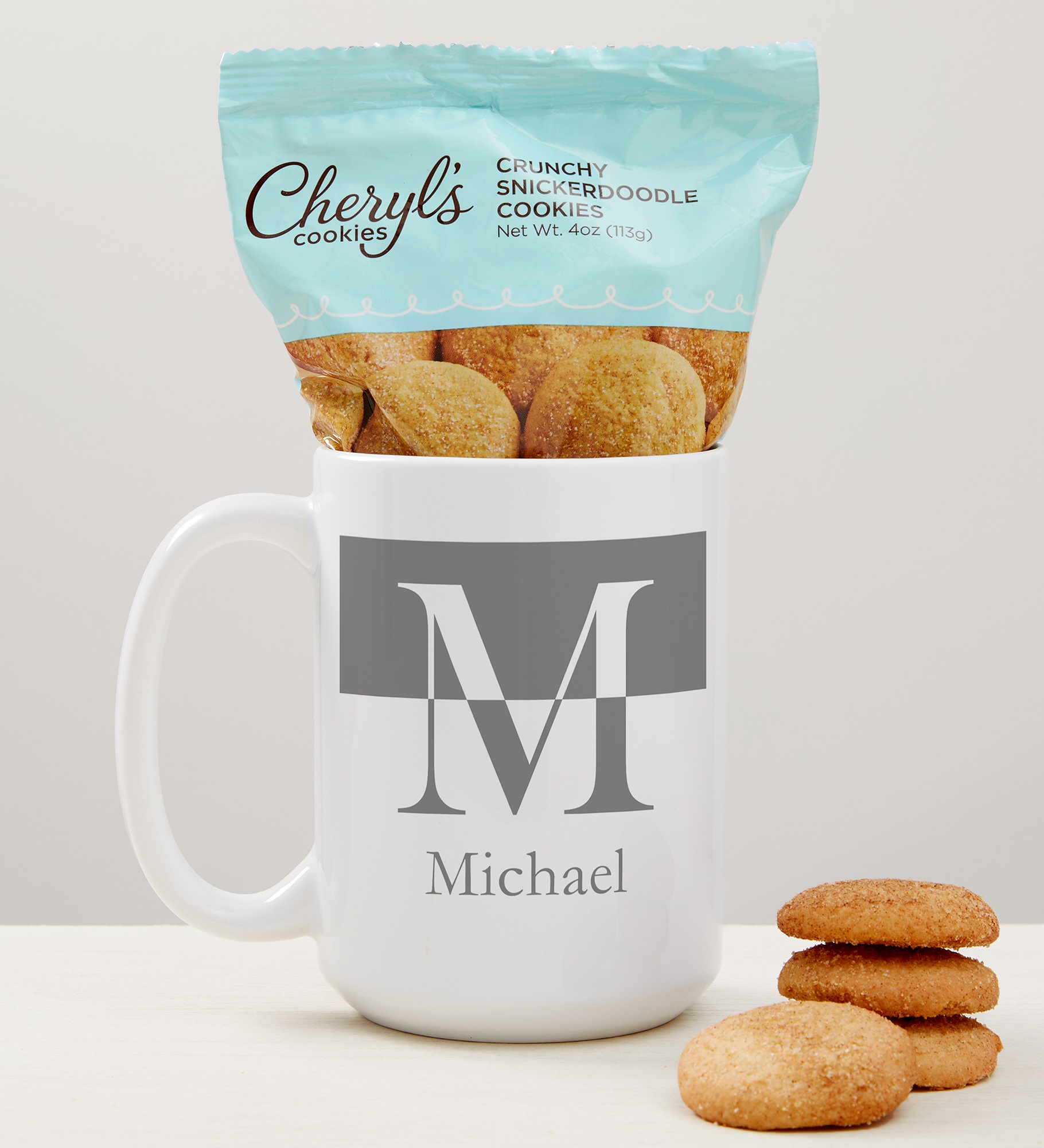Initials Personalized Coffee Mug with Cheryl's Cookies